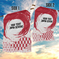 Custom Japan Sevens Garden Flag Japanese Rising Sun with Hemp Leaf Pattern - Wonder Print Shop
