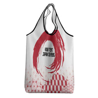 Custom Japan Sevens Grocery Bag Japanese Rising Sun with Hemp Leaf Pattern