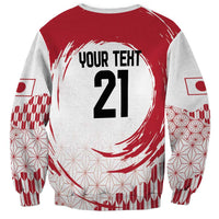 Custom Japan Sevens Sweatshirt Japanese Rising Sun with Hemp Leaf Pattern - Wonder Print Shop