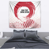 Custom Japan Sevens Tapestry Japanese Rising Sun with Hemp Leaf Pattern - Wonder Print Shop