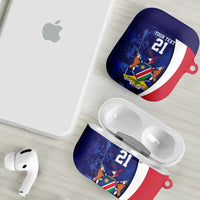 Namibia Cricket Custom AirPods Case Coat of arms Namibian Pattern - Wonder Print Shop