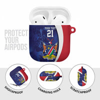Namibia Cricket Custom AirPods Case Coat of arms Namibian Pattern - Wonder Print Shop