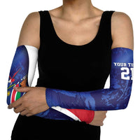 Namibia Cricket Custom Arm Sleeves Coat of arms Namibian Pattern - Wonder Print Shop