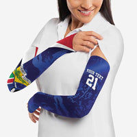 Namibia Cricket Custom Arm Sleeves Coat of arms Namibian Pattern - Wonder Print Shop