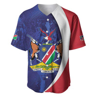 Namibia Cricket Custom Baseball Jersey Coat of arms Namibian Pattern - Wonder Print Shop