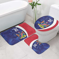 Namibia Cricket Custom Bathroom Set Coat of arms Namibian Pattern - Wonder Print Shop