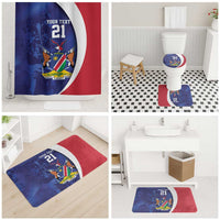Namibia Cricket Custom Bathroom Set Coat of arms Namibian Pattern - Wonder Print Shop