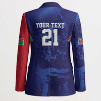 Namibia Cricket Custom Blazer Coat of arms Namibian Pattern - Wonder Print Shop