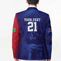 Namibia Cricket Custom Blazer Coat of arms Namibian Pattern - Wonder Print Shop
