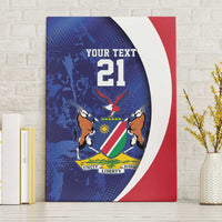 Namibia Cricket Custom Canvas Wall Art Coat of arms Namibian Pattern - Wonder Print Shop