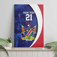 Namibia Cricket Custom Canvas Wall Art Coat of arms Namibian Pattern - Wonder Print Shop