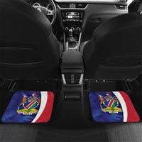 Namibia Cricket Custom Car Mats Coat of arms Namibian Pattern - Wonder Print Shop