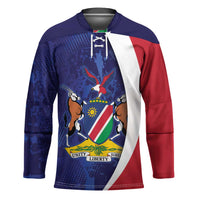 Namibia Cricket Custom Hockey Jersey Coat of arms Namibian Pattern - Wonder Print Shop