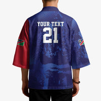 Namibia Cricket Custom Kimono Coat of arms Namibian Pattern - Wonder Print Shop