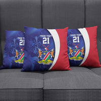 Namibia Cricket Custom Pillow Cover Coat of arms Namibian Pattern - Wonder Print Shop