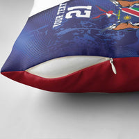 Namibia Cricket Custom Pillow Cover Coat of arms Namibian Pattern - Wonder Print Shop