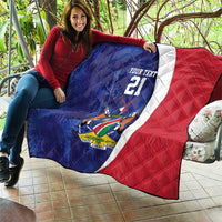 Namibia Cricket Custom Quilt Coat of arms Namibian Pattern - Wonder Print Shop