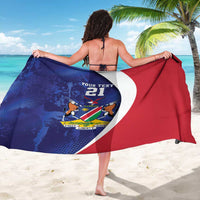 Namibia Cricket Custom Sarong Coat of arms Namibian Pattern - Wonder Print Shop