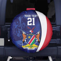 Namibia Cricket Custom Spare Tire Cover Coat of arms Namibian Pattern - Wonder Print Shop