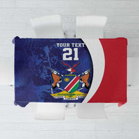 Namibia Cricket Custom Tablecloth Coat of arms Namibian Pattern - Wonder Print Shop