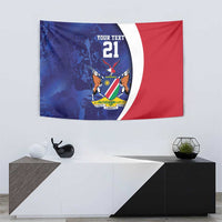 Namibia Cricket Custom Tapestry Coat of arms Namibian Pattern - Wonder Print Shop