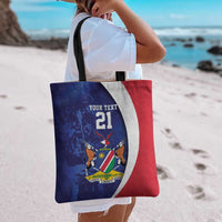 Namibia Cricket Custom Tote Bag Coat of arms Namibian Pattern - Wonder Print Shop