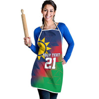 Namibia Cricket Custom Apron Namibian Gold Sun Flag Motif - Wonder Print Shop