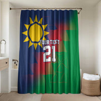 Namibia Cricket Custom Bathroom Set Namibian Gold Sun Flag Motif - Wonder Print Shop