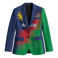 Namibia Cricket Custom Blazer Namibian Gold Sun Flag Motif - Wonder Print Shop