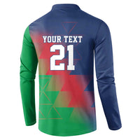 Namibia Cricket Custom Button Sweatshirt Namibian Gold Sun Flag Motif - Wonder Print Shop