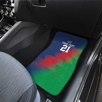 Namibia Cricket Custom Car Mats Namibian Gold Sun Flag Motif - Wonder Print Shop
