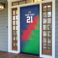 Namibia Cricket Custom Door Cover Namibian Gold Sun Flag Motif - Wonder Print Shop