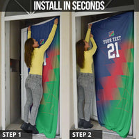 Namibia Cricket Custom Door Cover Namibian Gold Sun Flag Motif - Wonder Print Shop