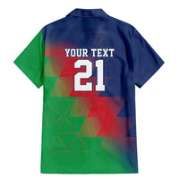 Namibia Cricket Custom Family Matching Mermaid Dress and Hawaiian Shirt Namibian Gold Sun Flag Motif - Wonder Print Shop