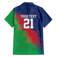 Namibia Cricket Custom Family Matching Summer Maxi Dress and Hawaiian Shirt Namibian Gold Sun Flag Motif - Wonder Print Shop