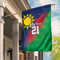 Namibia Cricket Custom Garden Flag Namibian Gold Sun Flag Motif - Wonder Print Shop