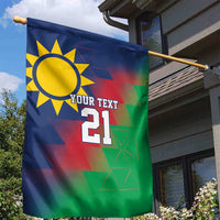 Namibia Cricket Custom Garden Flag Namibian Gold Sun Flag Motif - Wonder Print Shop