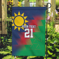 Namibia Cricket Custom Garden Flag Namibian Gold Sun Flag Motif - Wonder Print Shop