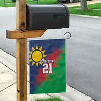 Namibia Cricket Custom Garden Flag Namibian Gold Sun Flag Motif - Wonder Print Shop