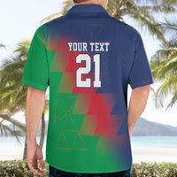 Namibia Cricket Custom Hawaiian Shirt Namibian Gold Sun Flag Motif - Wonder Print Shop