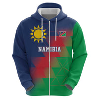 Namibia Cricket Custom Hoodie Namibian Gold Sun Flag Motif - Wonder Print Shop