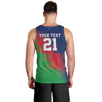 Namibia Cricket Custom Men Tank Top Namibian Gold Sun Flag Motif - Wonder Print Shop