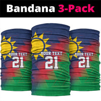 Namibia Cricket Custom Neck Gaiter Namibian Gold Sun Flag Motif - Wonder Print Shop