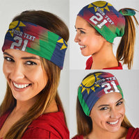 Namibia Cricket Custom Neck Gaiter Namibian Gold Sun Flag Motif - Wonder Print Shop