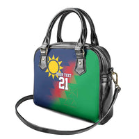 Namibia Cricket Custom Shoulder Handbag Namibian Gold Sun Flag Motif - Wonder Print Shop