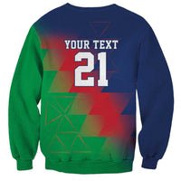 Namibia Cricket Custom Sweatshirt Namibian Gold Sun Flag Motif - Wonder Print Shop