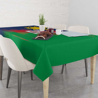 Namibia Cricket Custom Tablecloth Namibian Gold Sun Flag Motif - Wonder Print Shop