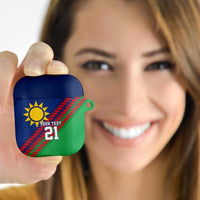 Namibia Cricket Custom AirPods Case Namibian Sporty Pattern Flag Motif - Wonder Print Shop