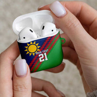 Namibia Cricket Custom AirPods Case Namibian Sporty Pattern Flag Motif - Wonder Print Shop