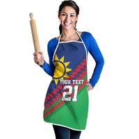 Namibia Cricket Custom Apron Namibian Sporty Pattern Flag Motif - Wonder Print Shop